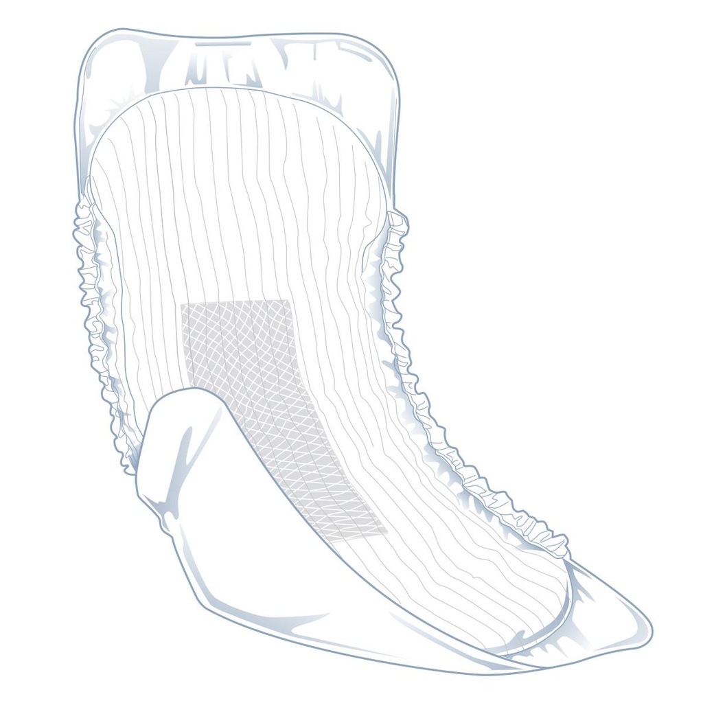 FitRight® Shaped Incontinence Liner; 13″ x 30″ (33 cm x 76 cm), Yellow | CASE/80 EACH | BAG/20 EACH