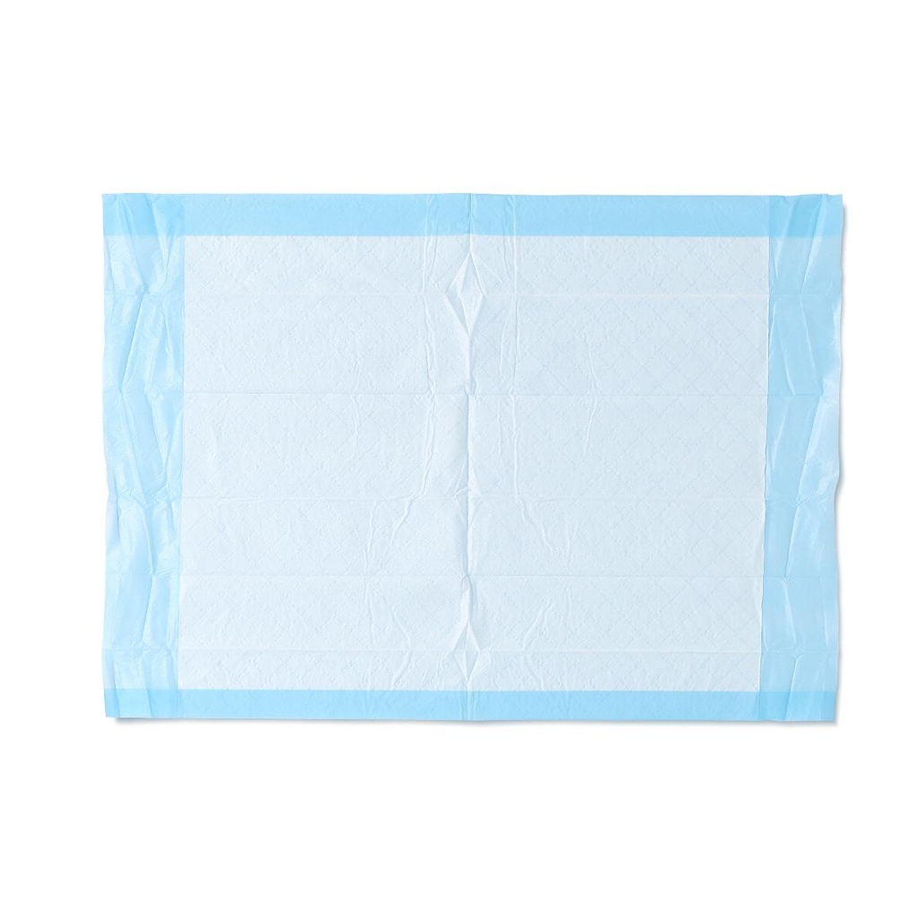Medline Protection Plus Single-Use Underpad; 17" x 24" (43 cm x 61 cm), Light-Absorbency | CASE/300 EACH | BAG/25 EACH | PKG/25 EACH