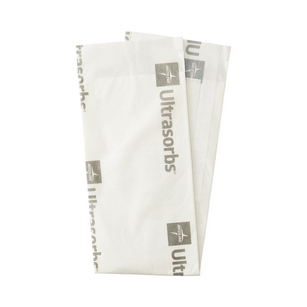 Medline Ultrasorbs Premium Underpad; 23" x 36" (58 cm x 91 cm) | CASE/70 EACH | BAG/10 EACH